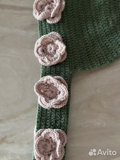 Шапка женская вязаная ручная работа