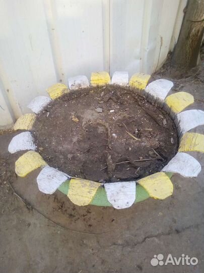 Вазоны для цветов из шин