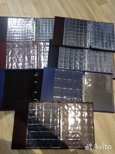 Монетники, папки на кольцах, листы для монет и бан