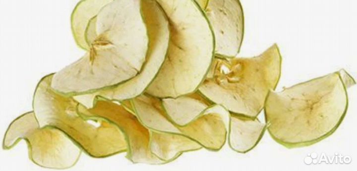 Фруктовые чипсы яблоко зелёное