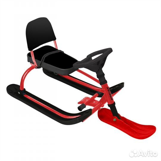 Снегокат для детей со спинкой