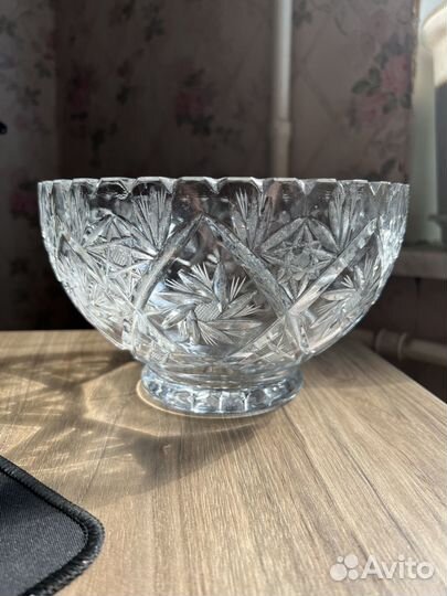 Салатник хрустальный