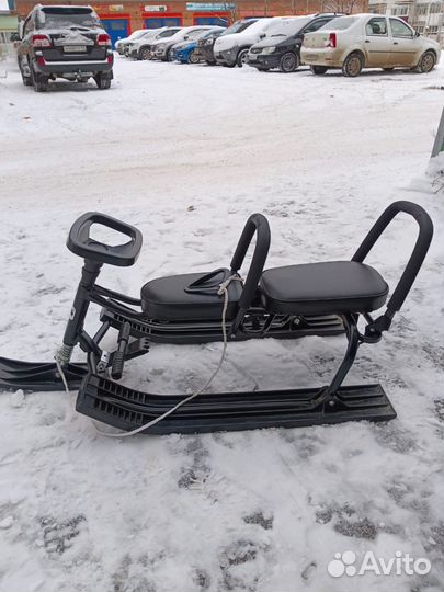 Детский снегокат для двоих