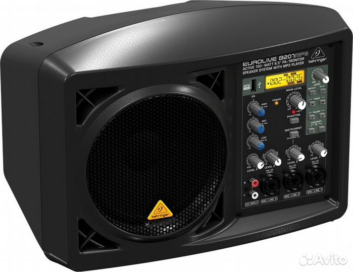 Behringer B207MP3 активный сценический монитор