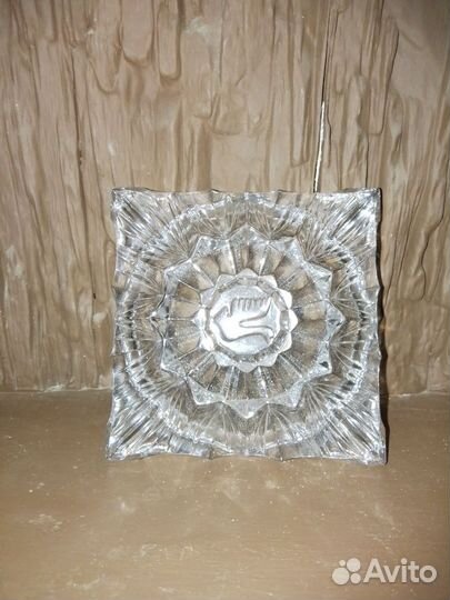 Пепельница Хрустальная. СССР. 1979 г