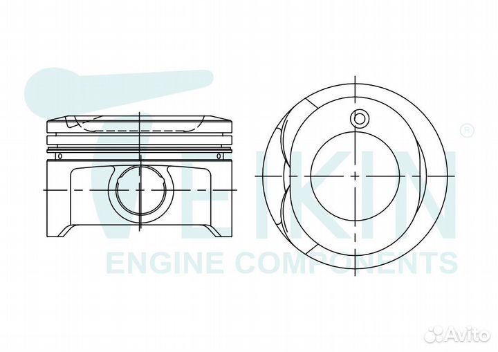 Поршень без колец Teikin