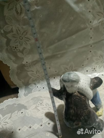 Статуэтка дед и медведь