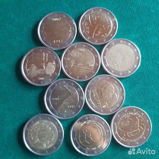 Монеты 2 евро юбилейные