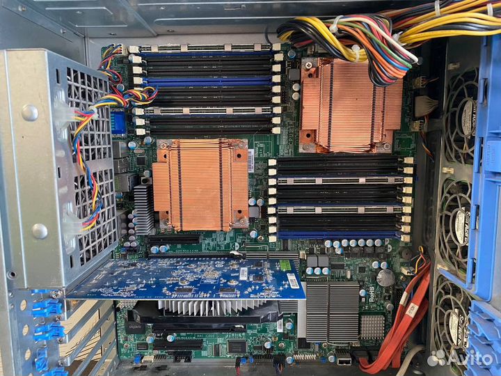 Supermicro X8DAH 2xXeon 5670/32Гб/Radeon HD 6570