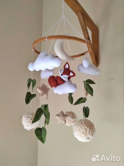 Мобиль на кроватку с кронштейном