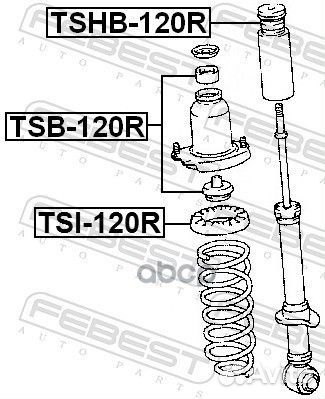 Пыльник+отбойник toyota corolla 00-08/prius 03