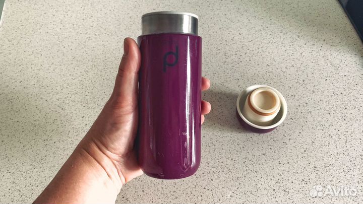 Термос металлический фиолетовый 0.5 л