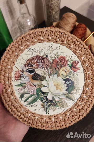 Вязанные корзины Шкатулки