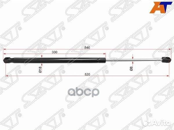 Амортизатор крышки багажника Renault Sandero 09-14