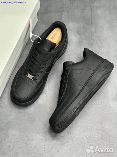 Кроссовки nike air force 1 black (Арт.73271)