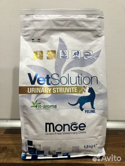 Monge VetSolution Уринари струвит для кошек