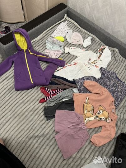 Вещи пакетом для девочки 98