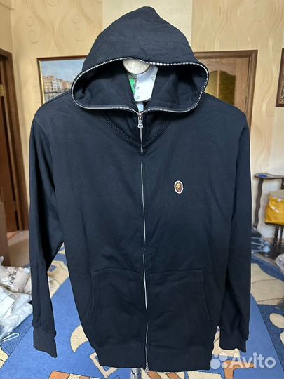 Зип худи bape one point черная