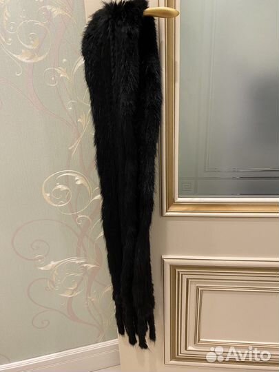 Шарф. Норка вязаная