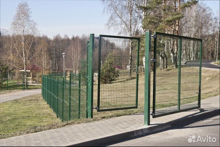 Сетка для забора 3д