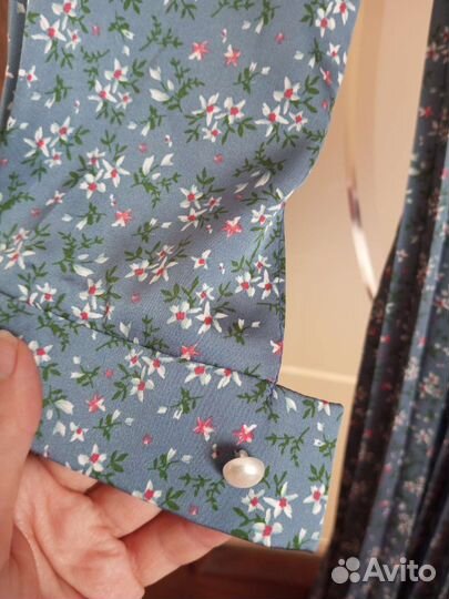 Платье шелковое в пол