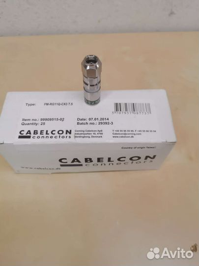 Cabelcon компрессионныйF-разьем под Rg-11