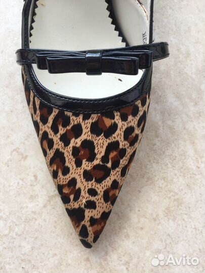 Туфли коллекционные из натуральной кожи с текстиле