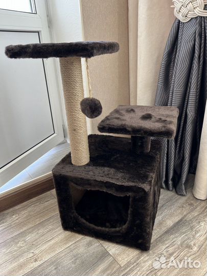 Домик для кошки с когтеточкой