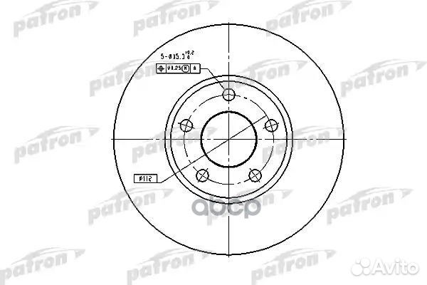 Диск тормозной PBD2650 patron