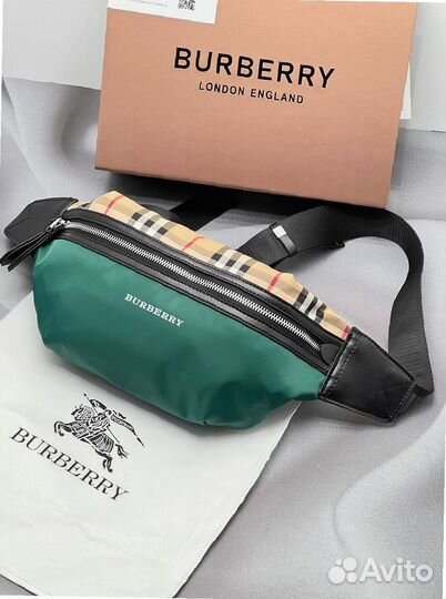 Барсетка Burberry люкс качество, натуральная кожа