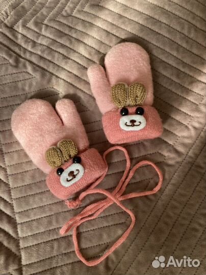 Варежки зимние детские