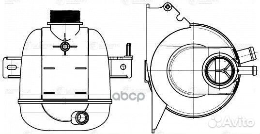 Бачок расширит. охл. жидкости для а/м Лада Largus