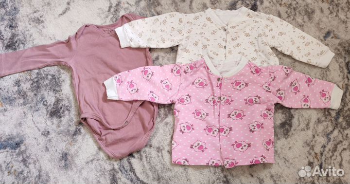 Вещи пакетом на девочку 74 80см