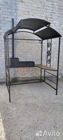 Мангал с крышей, сталь 4мм