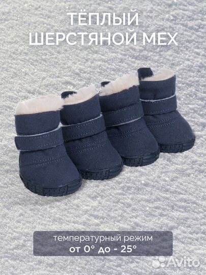 Зимняя обувь для собак
