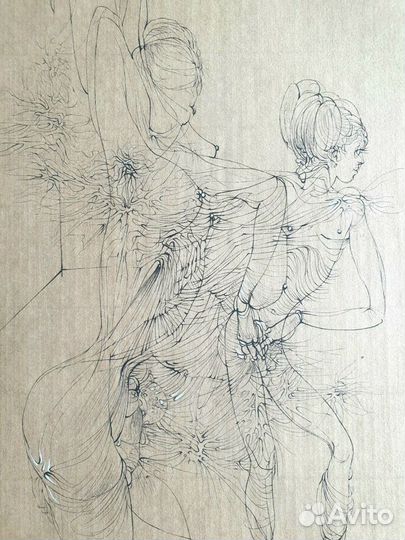 Ханс Беллмер гравюра сюрреализм Bellmer 1968г