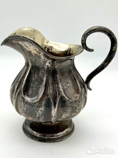 Молочник большой, серебро 84 проба. Вес 184,3 гр