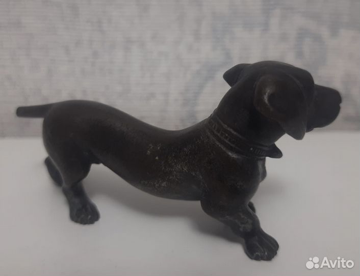 Собачка Такса 19век, чугун Касли