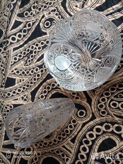 Ваза хрустальная