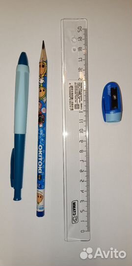 Набор для школ подставка, ручка, тетради, альбом