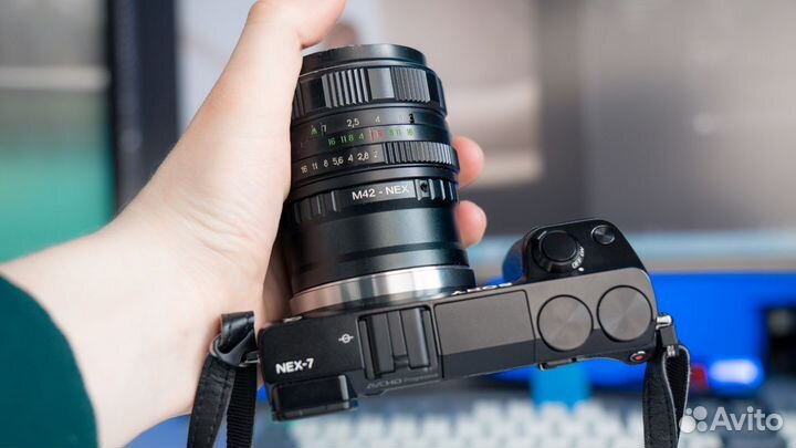 Sony Alpha NEX 7 + Helios 44M + 128гб + кофр