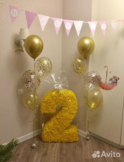 Цифра 2 на день рождения