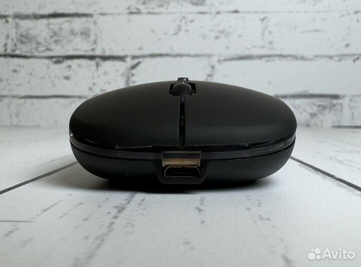 Беспроводная бесшумная мышь с подсветкой