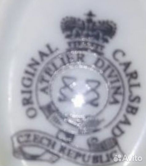 Солонка из сервиза Роза Carlsbad,Чехия