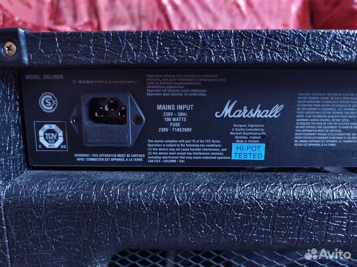 Комбоусилитель Marshall DSL 20 CR (ламповый)