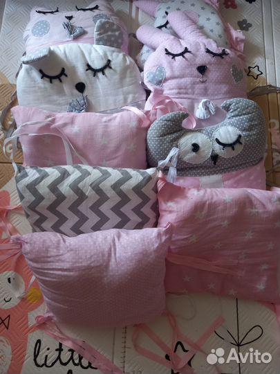 Бортики в детскую кроватку бу