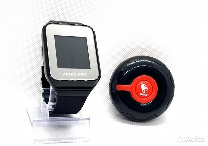 Кнопка вызова официанта персонала Классик и часы