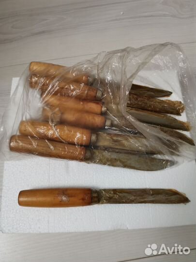 Нож с деревянной ручкой времен СССР