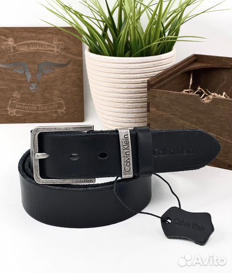 Мужской кожаный ремень