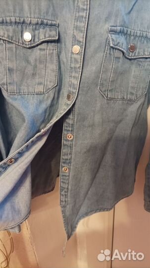 Джинсовая рубашка для девочки